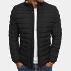Carsten | Elegant Lightweight Transitional Jacket, Stylish Autumn Jacket | Bella Blue | Black