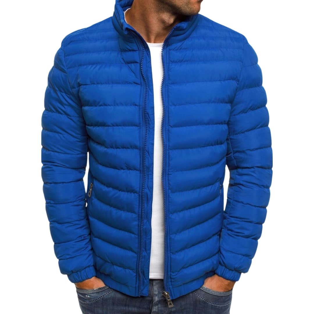 Carsten | Elegant Lightweight Transitional Jacket, Stylish Autumn Jacket | Bella Blue | Black