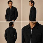 Carter | Men's Suede-Effect Jacket, Modern Smart Jacket | Bella Blue