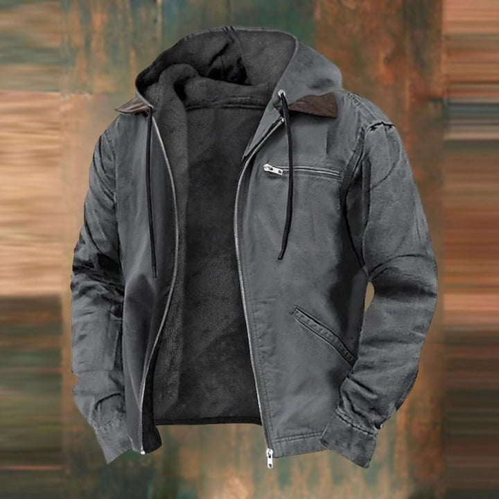 Charles | Men's Tailored Autumn Jacket with Pockets, Smart Wool-Blend Jacket | Bella Blue | Blue