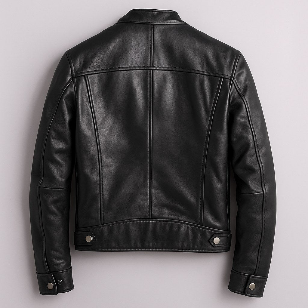 Charles | Men's Vintage Leather Jacket, Timeless Everyday Jacket | Bella Blue