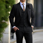 Charlie | Men's Three-Piece Tailored Suit, Blazer Waistcoat and Trousers | Bella Blue
