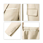 Charlie | Men's Three-Piece Tailored Suit, Blazer Waistcoat and Trousers | Bella Blue