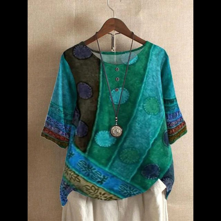 Charlotte | Women's Colourful Boho Blouse - image 2