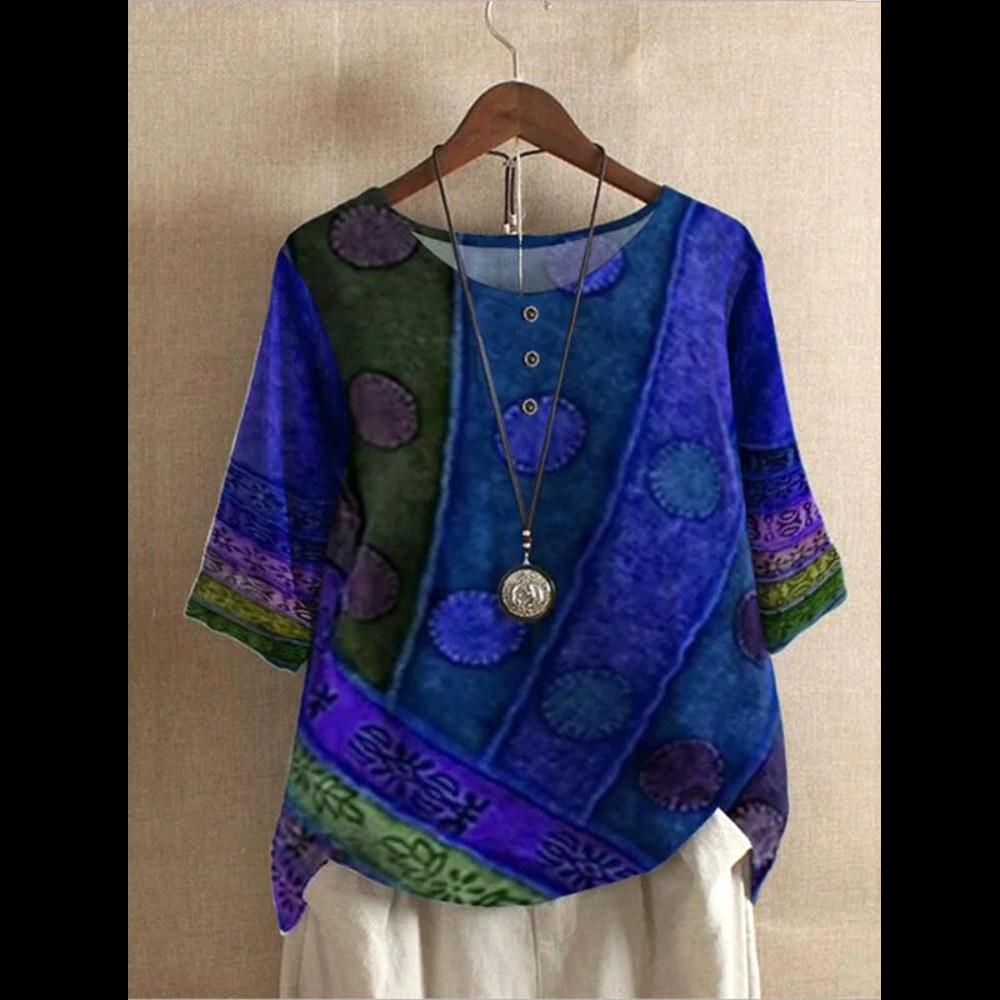 Charlotte | Women's Colourful Boho Blouse - image 5