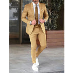 Christian | Men's Two-Piece Suit, Classic Wedding Suit | Bella Blue | Black