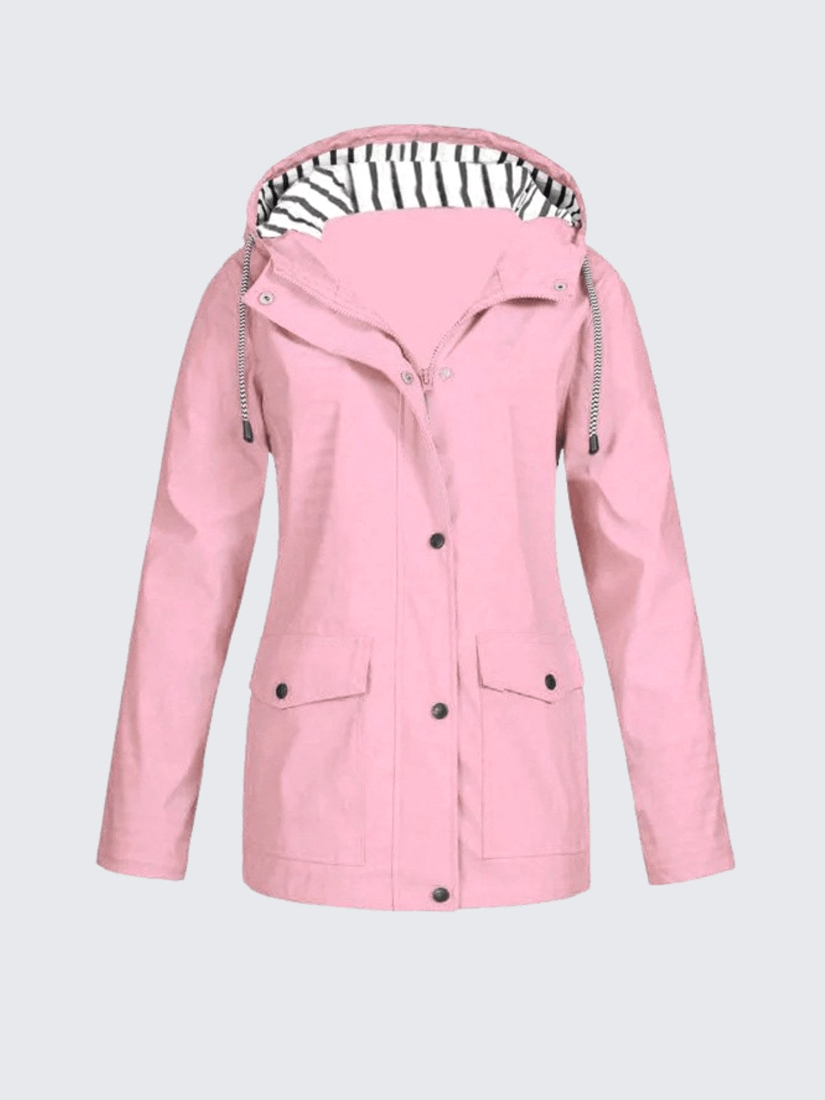 Christine | Women's Waterproof Lightweight Windbreaker Jacket, Water-Resistant Outdoor Jacket | Bella Blue | Yellow