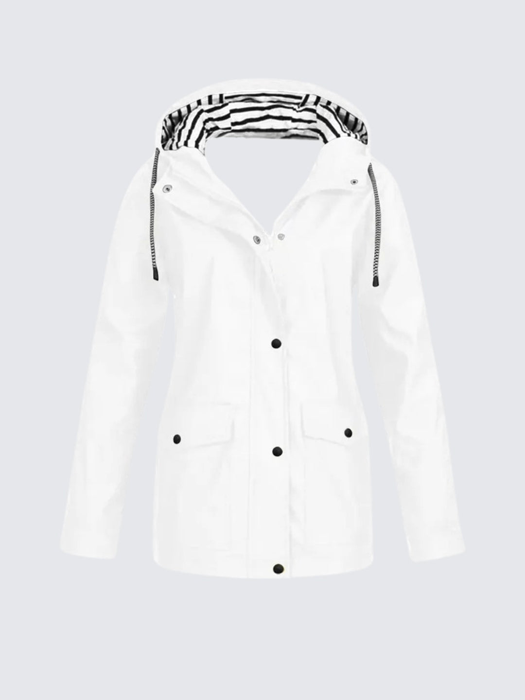 Christine | Women's Waterproof Lightweight Windbreaker Jacket, Water-Resistant Outdoor Jacket | Bella Blue | Red
