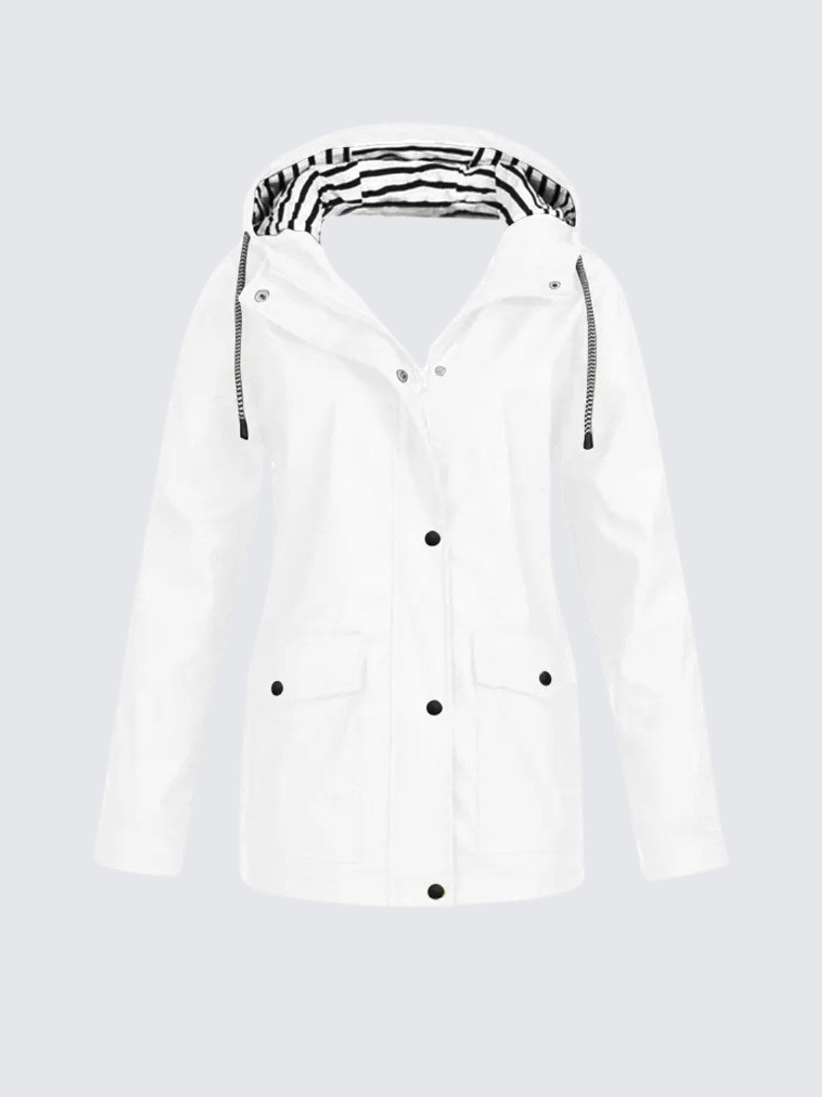 Christine | Women's Waterproof Lightweight Windbreaker Jacket, Water-Resistant Outdoor Jacket | Bella Blue | Red