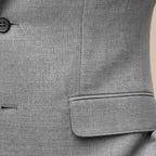 Christoph | Men's Slim Fit Single-Button Blazer, Elegant Blazer | Bella Blue | Grey