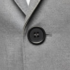 Christoph | Men's Slim Fit Single-Button Blazer, Elegant Blazer | Bella Blue | Grey