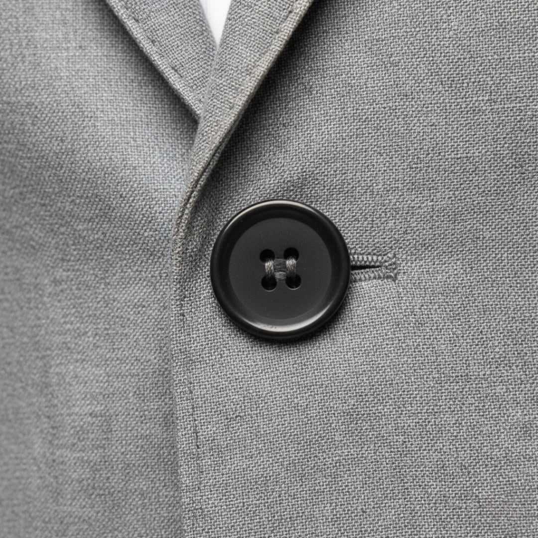 Christoph | Men's Slim Fit Single-Button Blazer, Elegant Blazer | Bella Blue | Grey