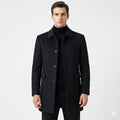 Christopher | Men's Classic Wool Overcoat, Tailored Formal Coat | Bella Blue