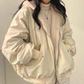 Clara | Women's Double-Layer Winter Jacket, Elegant Jacket with Thermal Insulation | Bella Blue | Beige
