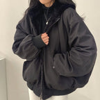 Clara | Women's Double-Layer Winter Jacket, Elegant Jacket with Thermal Insulation | Bella Blue | Beige