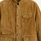Clayton | Men's Single-Breasted Suede Blazer Jacket, Casual Smart Coat | Bella Blue