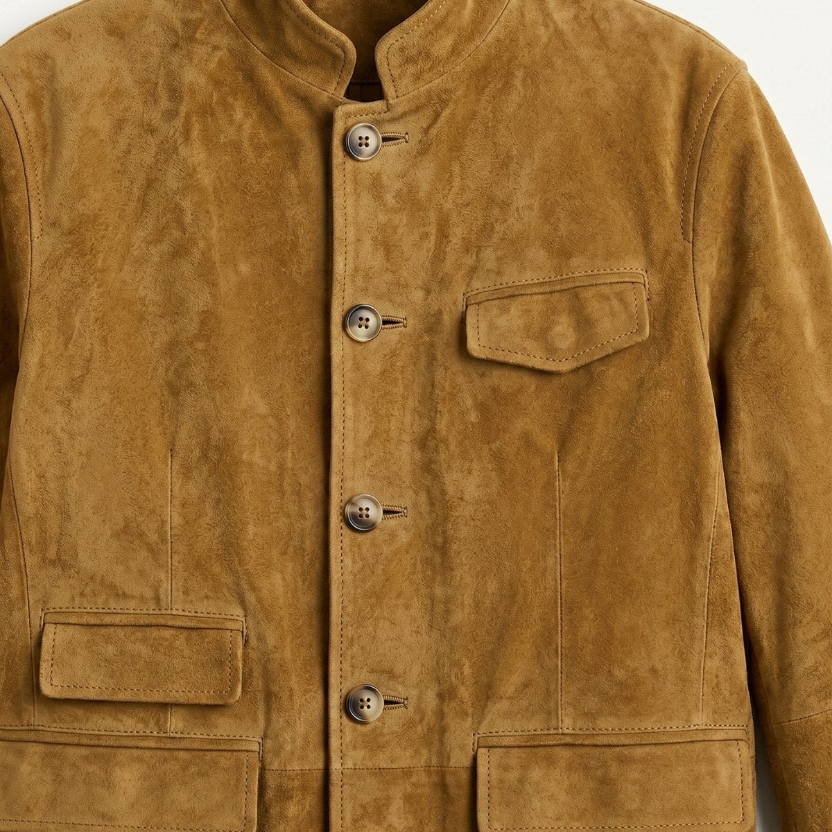 Clayton | Men's Single-Breasted Suede Blazer Jacket, Casual Smart Coat | Bella Blue