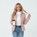 Clemence | Women's Lightweight Quilted Jacket, Slim-Fit Zip Jacket | Bella Blue