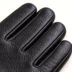 Cody | Men's Faux Leather Winter Driving Gloves, Wool-Lined Warm Gloves | Bella Blue