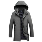 Cody | Men's Hooded Winter Coat, Weather-Resistant Autumn Coat | Bella Blue