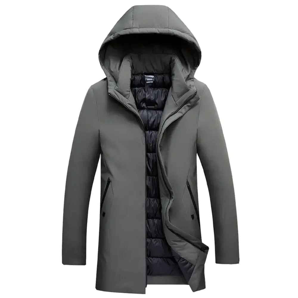 Cody | Men's Hooded Winter Coat, Weather-Resistant Autumn Coat | Bella Blue