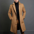 Cole | Men's Slim-Fit Long Overcoat, Tailored Autumn Coat | Bella Blue | Navy Blue