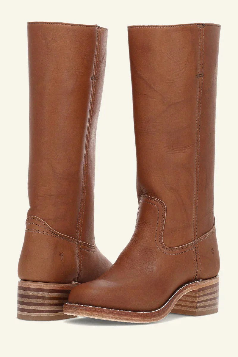 Colette | Women's Western Leather Cowboy Boots, Pointed-Toe Autumn Boots | Bella Blue | Yellow