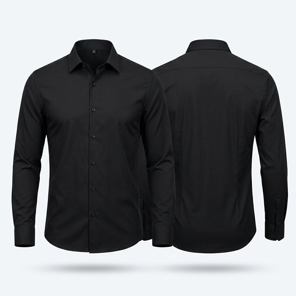 Colin | Men's Slim-Fit Stretch Shirt, Crease-Resistant Business Shirt | Bella Blue