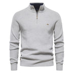 Colin | Women's Soft Cotton-Blend Jumper, Timeless Autumn Jumper | Bella Blue