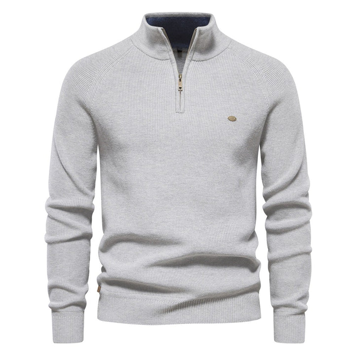 Colin | Women's Soft Cotton-Blend Jumper, Timeless Autumn Jumper | Bella Blue