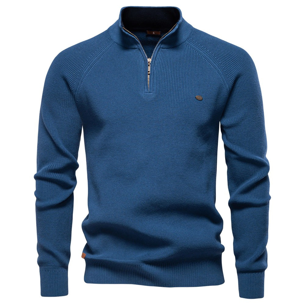 Colin | Women's Soft Cotton-Blend Jumper, Timeless Autumn Jumper | Bella Blue