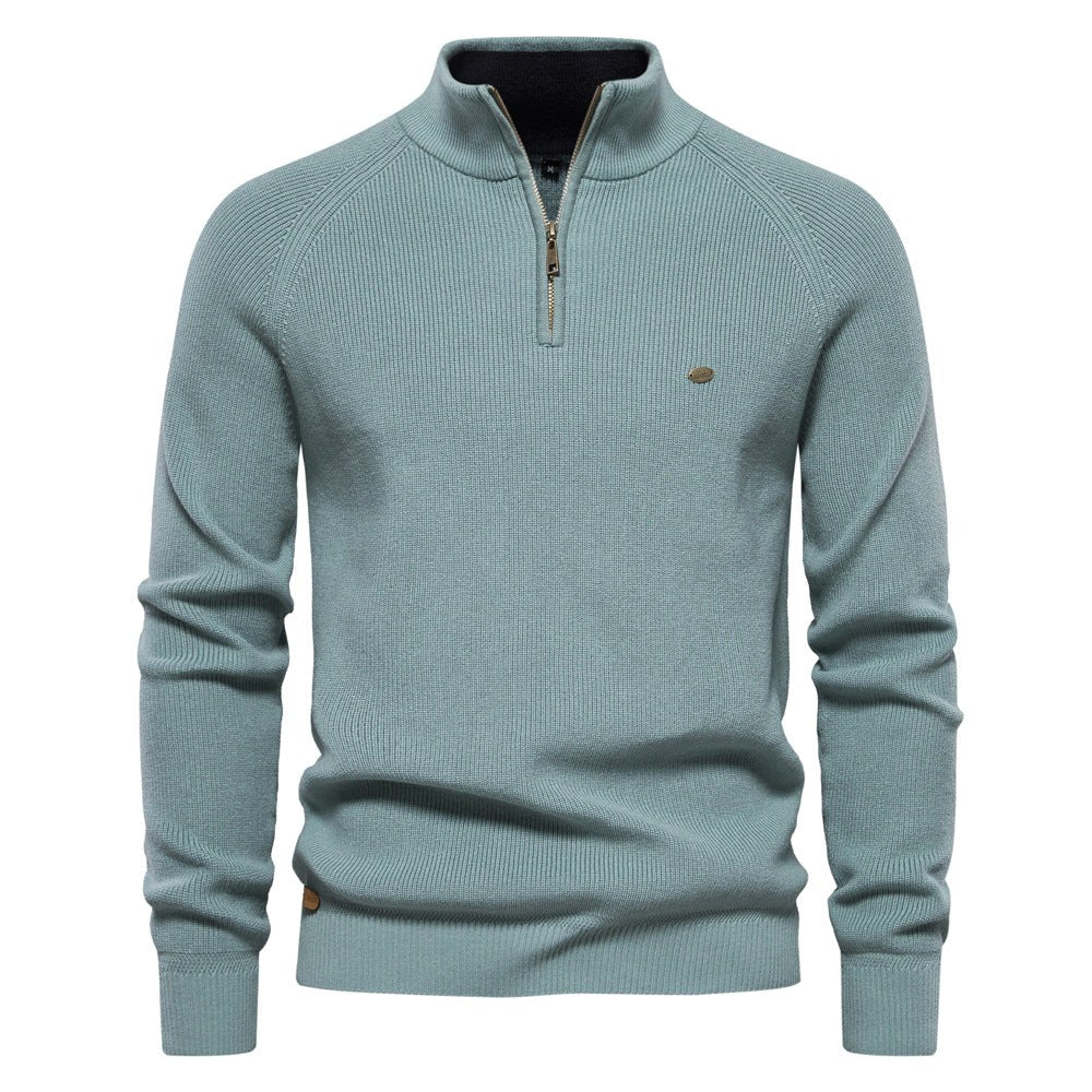 Colin | Women's Soft Cotton-Blend Jumper, Timeless Autumn Jumper | Bella Blue