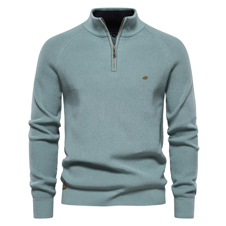 Colin | Women's Soft Cotton-Blend Jumper, Timeless Autumn Jumper | Bella Blue