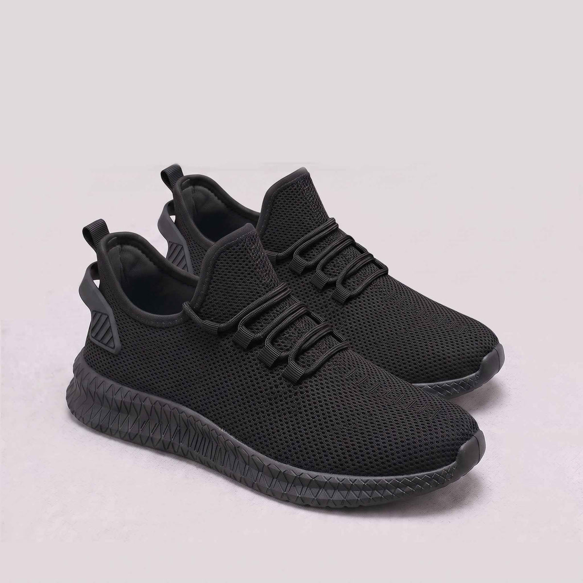 Connor | Men's Lightweight Mesh Trainers, Elastic Lace Walking Shoes | Bella Blue