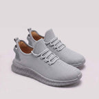 Connor | Men's Lightweight Mesh Trainers, Elastic Lace Walking Shoes | Bella Blue