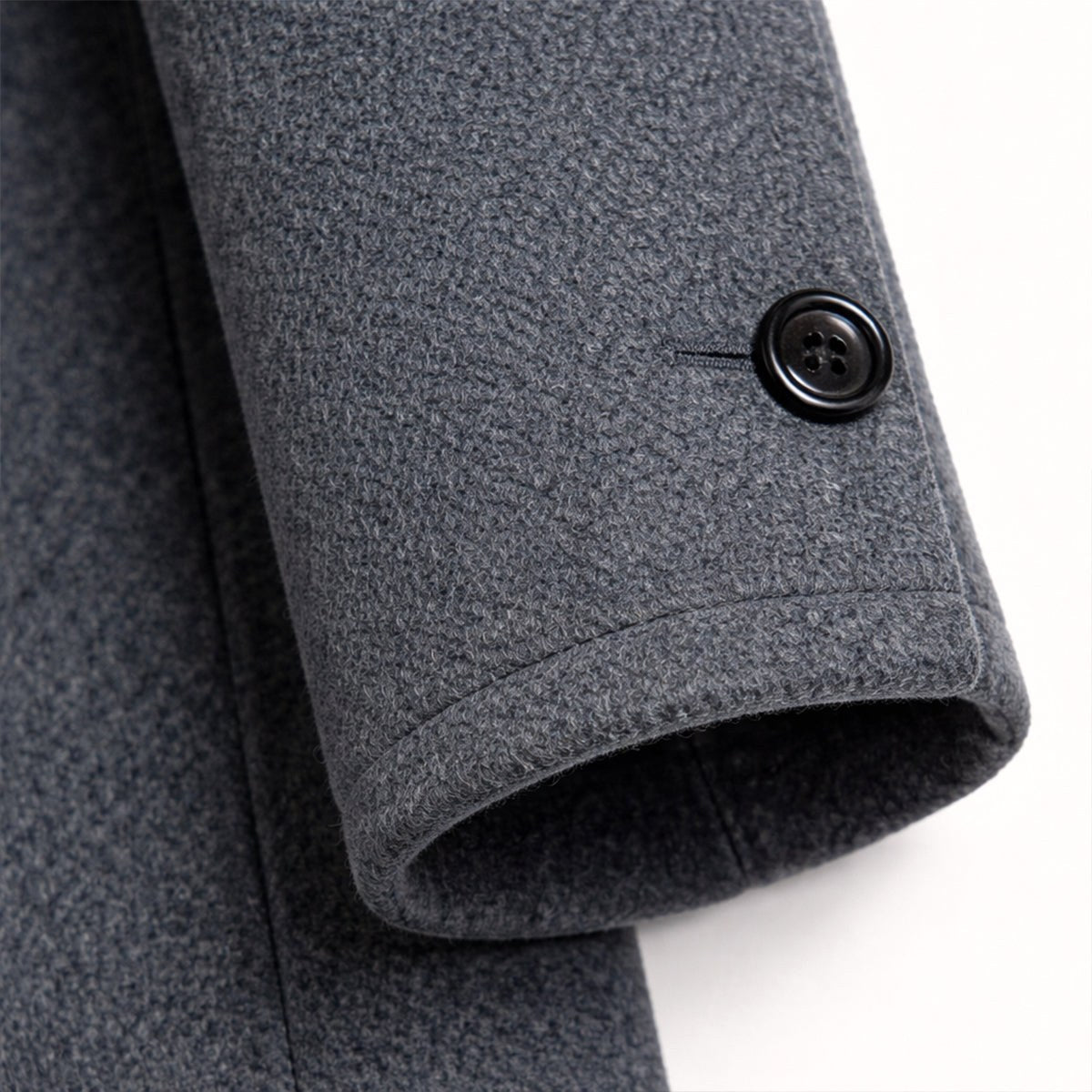 Cooper | Men's Wool Blend Single Breasted Trench Coat, Tailored Autumn Coat | Bella Blue