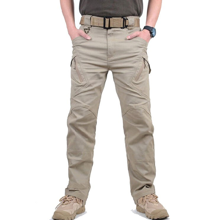 Craig | Men's Tactical Cargo Trousers with Multiple Pockets, Reinforced Walking Trousers | Bella Blue