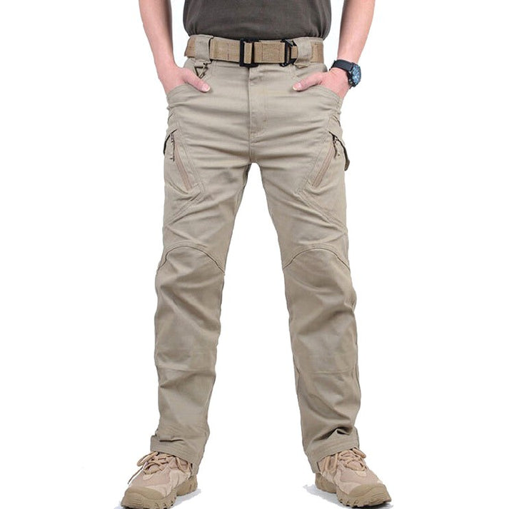 Craig | Men's Tactical Cargo Trousers with Multiple Pockets, Reinforced Walking Trousers | Bella Blue