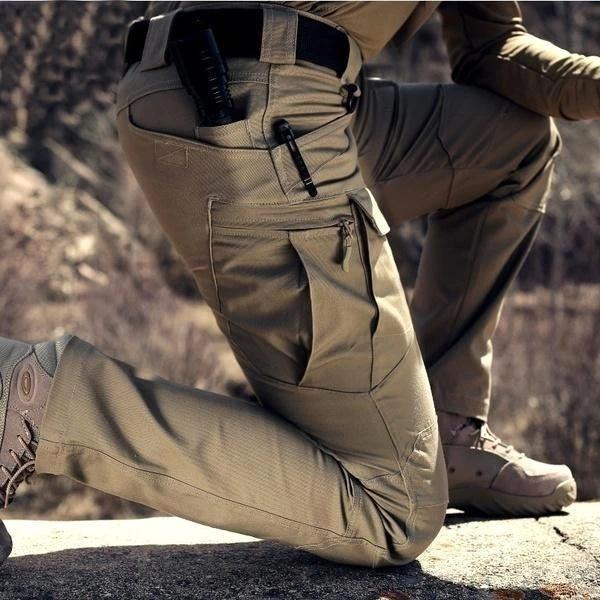 Craig | Men's Tactical Cargo Trousers with Multiple Pockets, Reinforced Walking Trousers | Bella Blue