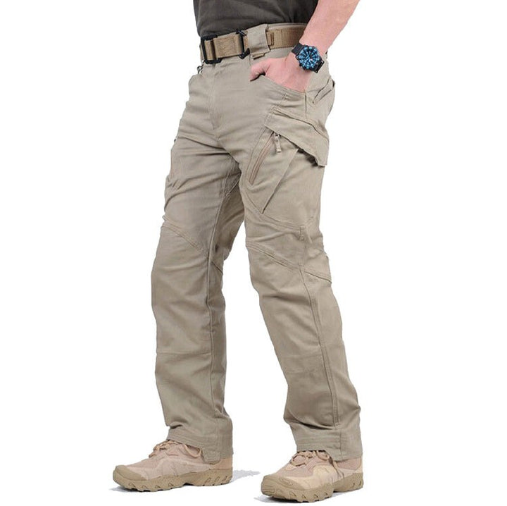 Craig | Men's Tactical Cargo Trousers with Multiple Pockets, Reinforced Walking Trousers | Bella Blue