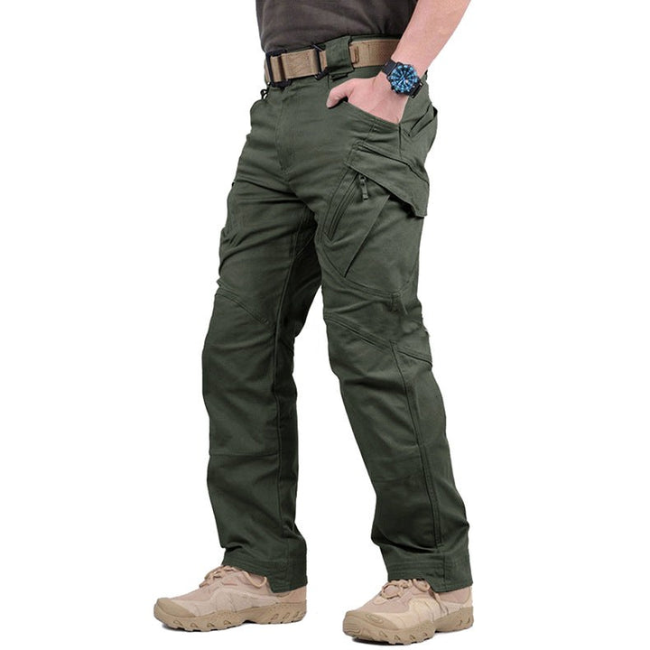 Craig | Men's Tactical Cargo Trousers with Multiple Pockets, Reinforced Walking Trousers | Bella Blue