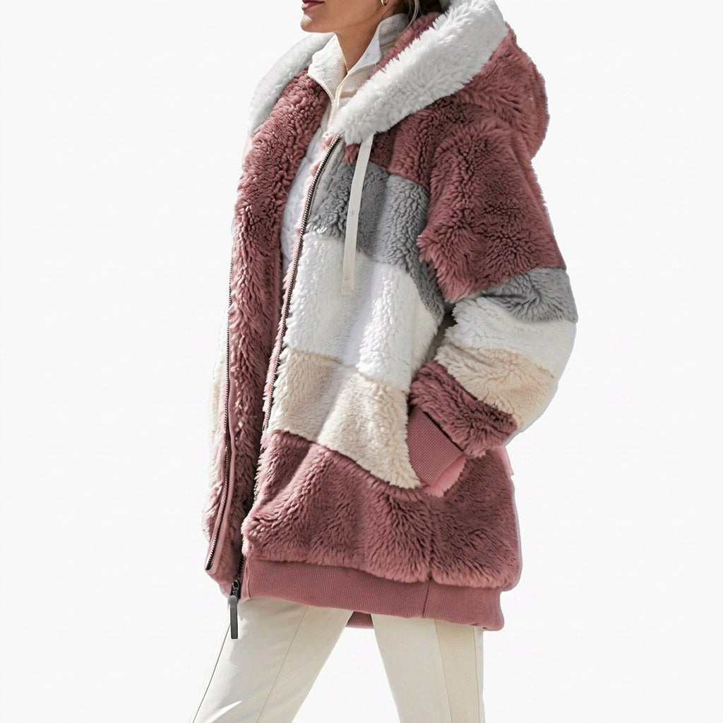 Darcy | Women's Quilted Puffer Jacket, Multicoloured Warm Jacket | Bella Blue