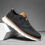 Darren | Men's Handcrafted Leather Walking Shoes, Breathable Comfort Shoes | Bella Blue