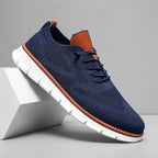 Darren | Men's Handcrafted Leather Walking Shoes, Breathable Comfort Shoes | Bella Blue
