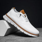 Darren | Men's Handcrafted Leather Walking Shoes, Breathable Comfort Shoes | Bella Blue