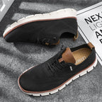 Darren | Men's Handcrafted Leather Walking Shoes, Breathable Comfort Shoes | Bella Blue