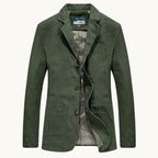 Dawson | Men's Lightweight Water-Resistant Jacket, Tailored Blazer Jacket | Bella Blue | Army Green