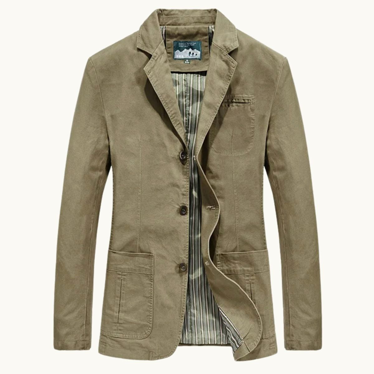 Dawson | Men's Lightweight Water-Resistant Jacket, Tailored Blazer Jacket | Bella Blue