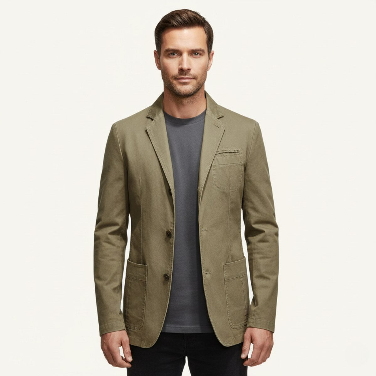 Dawson | Men's Lightweight Water-Resistant Jacket, Tailored Blazer Jacket | Bella Blue