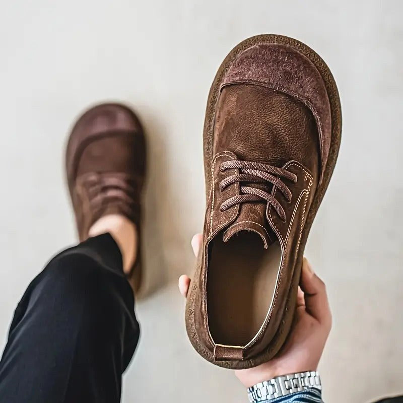 Declan | Men's Orthopaedic Leather Shoes, Classic Leather Walking Shoes | Bella Blue